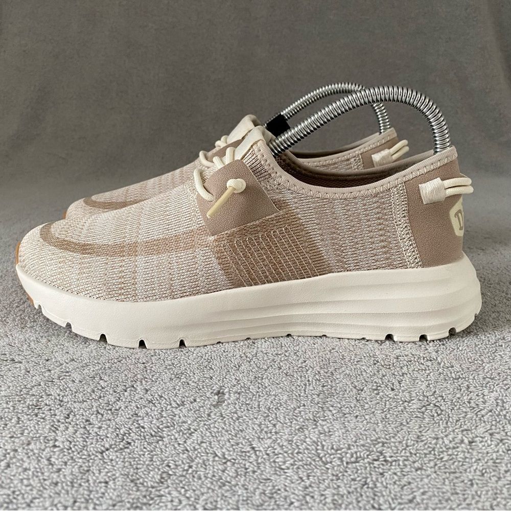 Hey Dude Shoes Womens 7 Beige Neutral Sirocco Comfort Slip On 40148-1AC - Picture 3 of 7